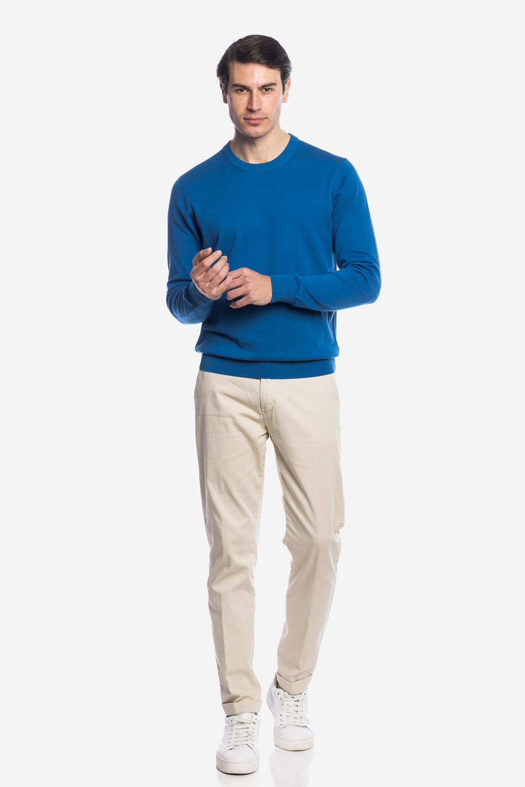 MAGLIA DI FILO IN COTONE MANICA LUNGA
