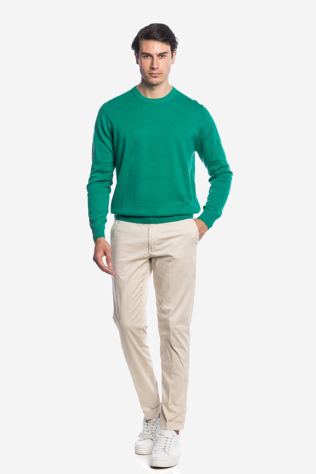 MAGLIA DI FILO IN COTONE MANICA LUNGA