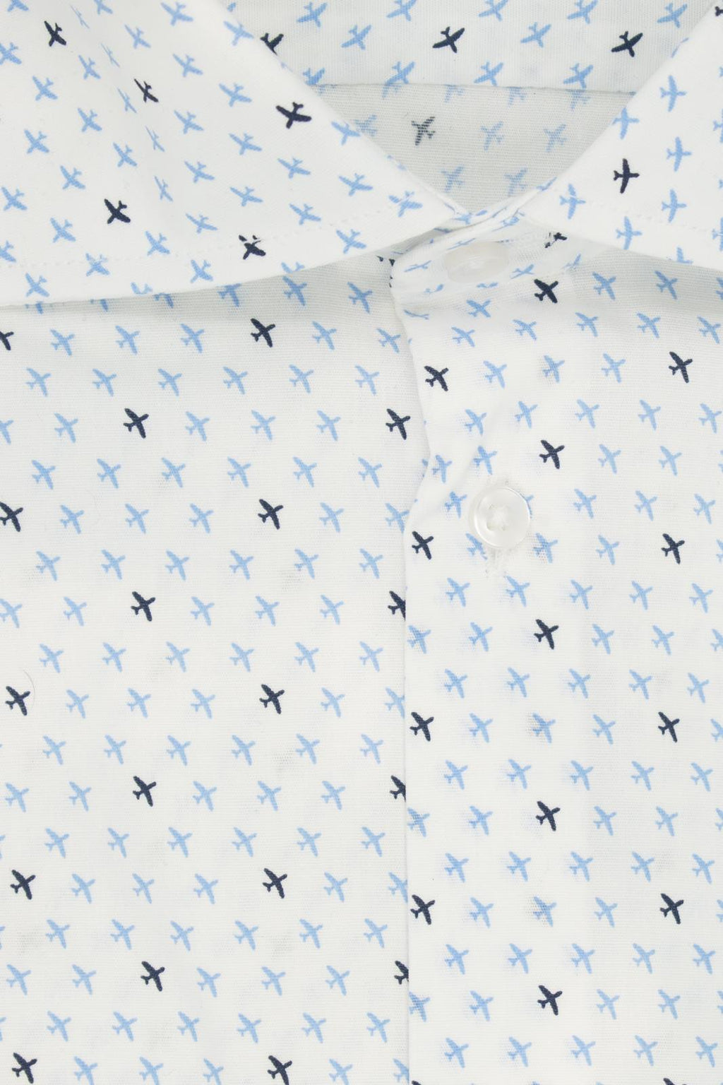 Camicia facile stiro a fantasia aereo