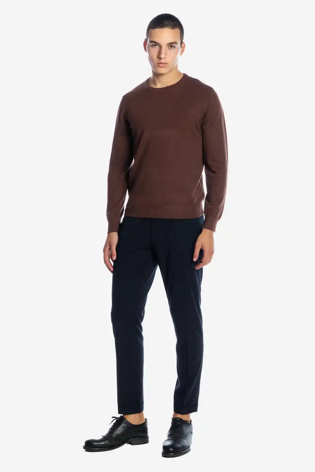 Maglia girocollo in viscosa
