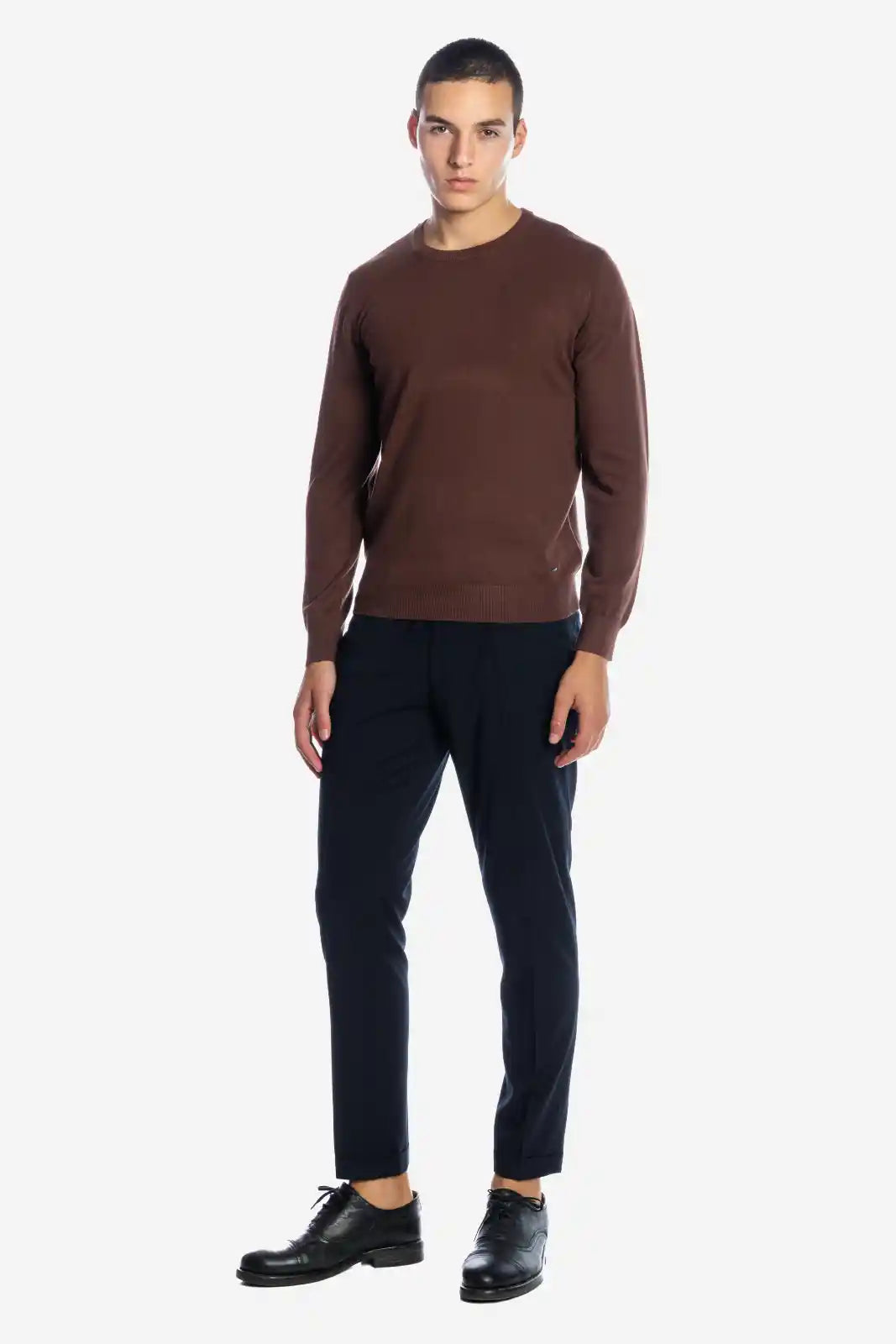 Maglia girocollo in viscosa