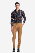 Camicia facile stiro a fantasia gelati