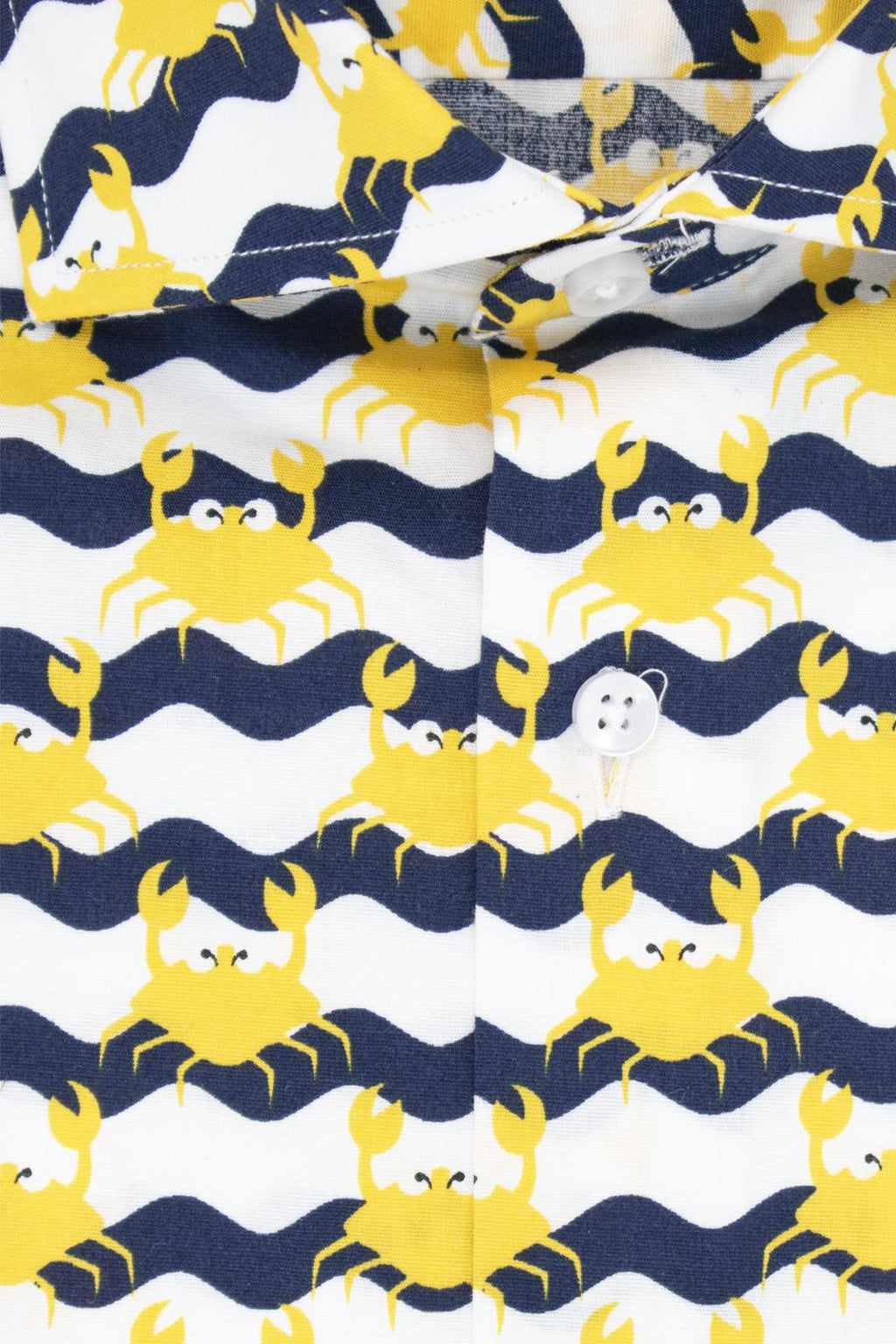 Camicia facile stiro a fantasia granchio