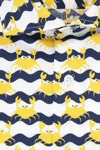 Camicia facile stiro a fantasia granchio