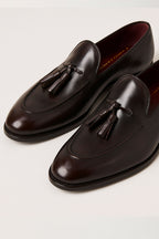 Scarpa in pelle abrasivata con nappa