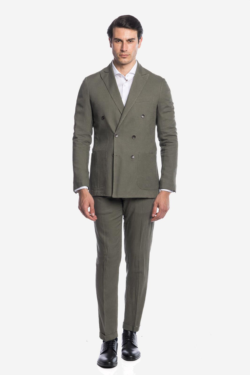 PANTALONE CLASSICO DA ABITO IN LINO