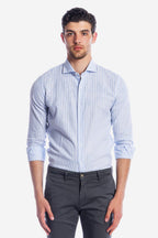 Camicia 100%lino riga media
