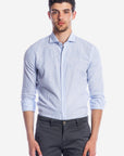 Camicia 100%lino riga media