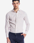 Camicia 100%lino riga media