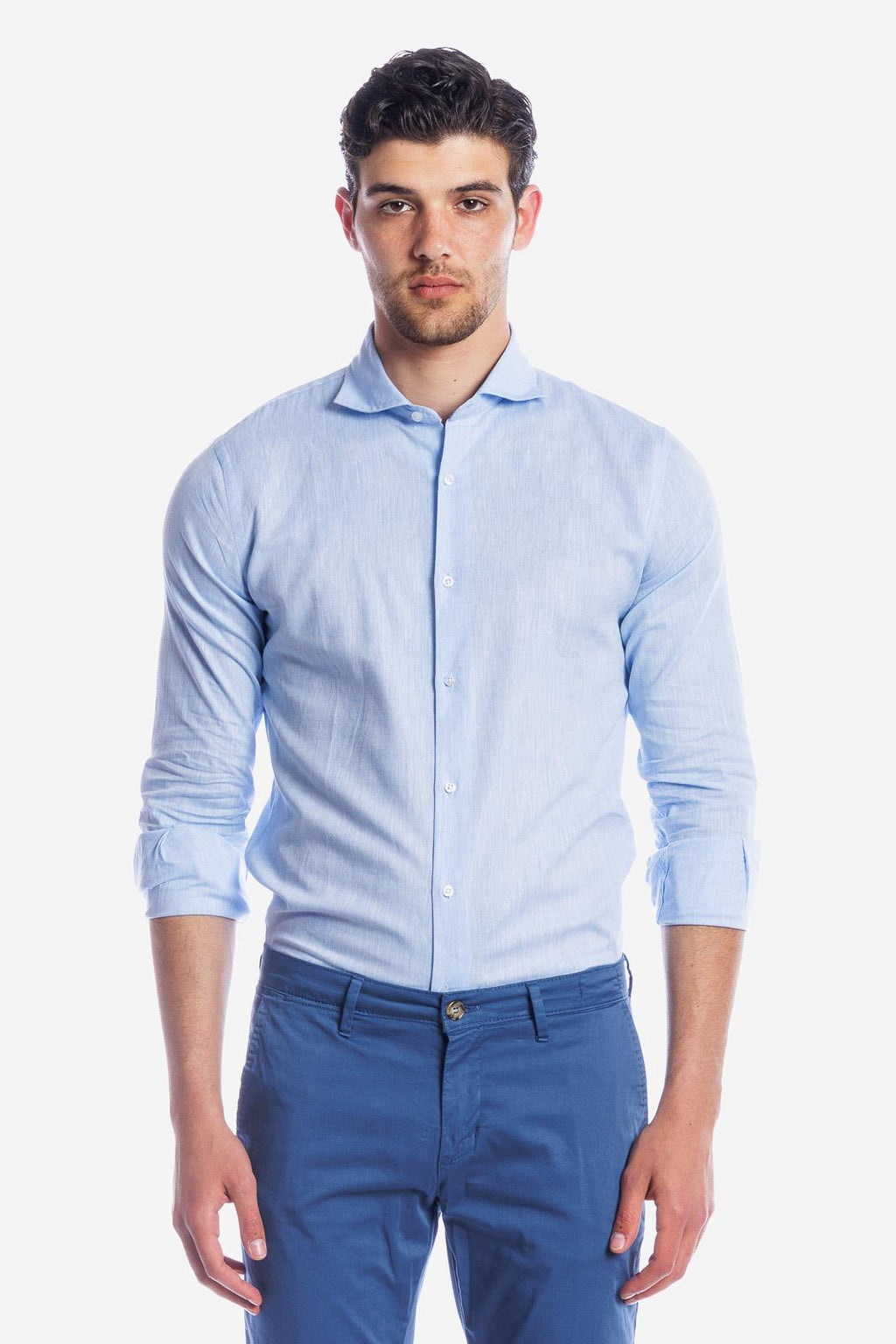 Camicia 100% lino in tinta unita di Sorrento