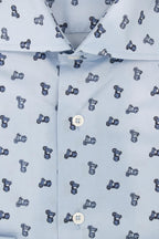 Camicia facile stiro a fantasia vespa