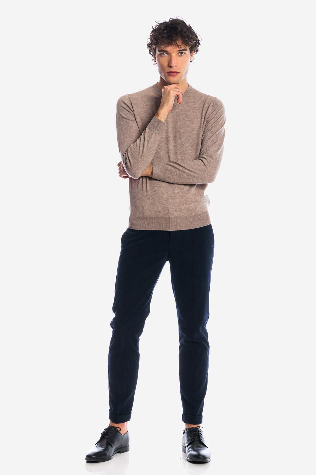 Maglia girocollo in viscosa