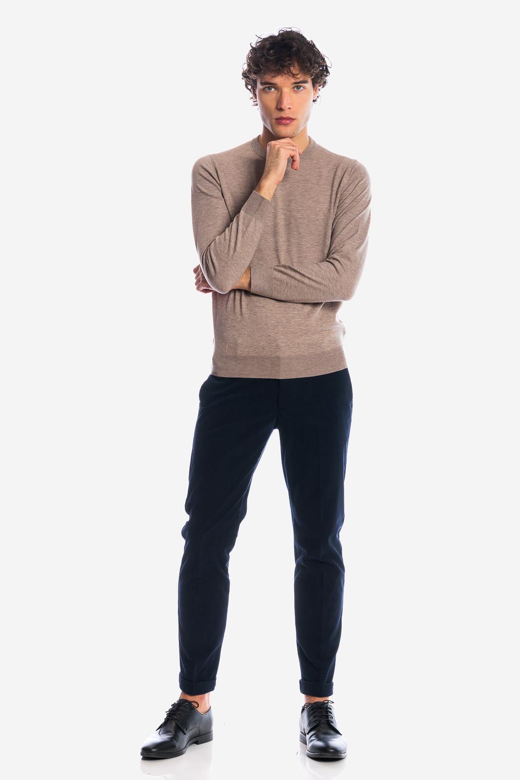 Maglia girocollo in viscosa