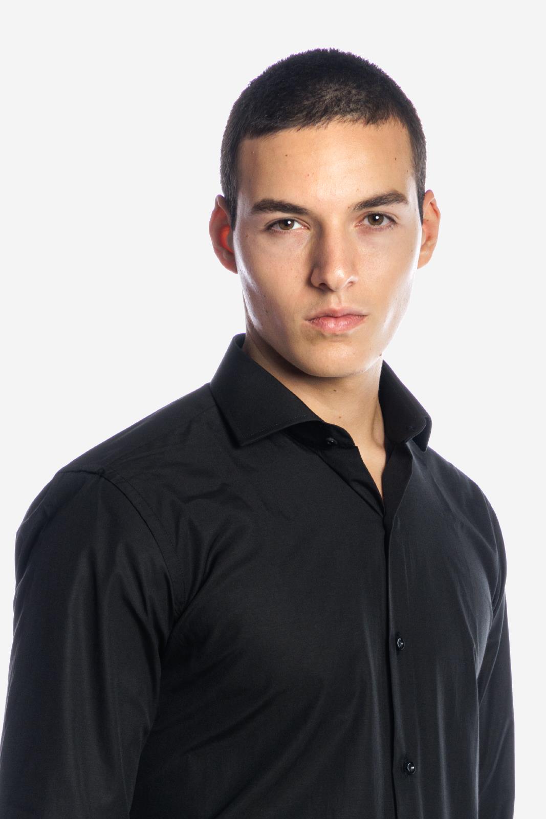 Camicia 100% cotone tinta unita