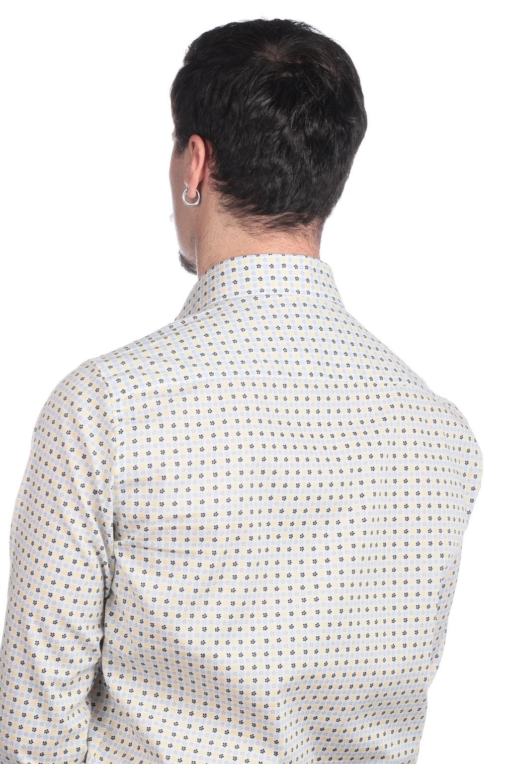 Camicia facile stiro a fantasia 3 fiori