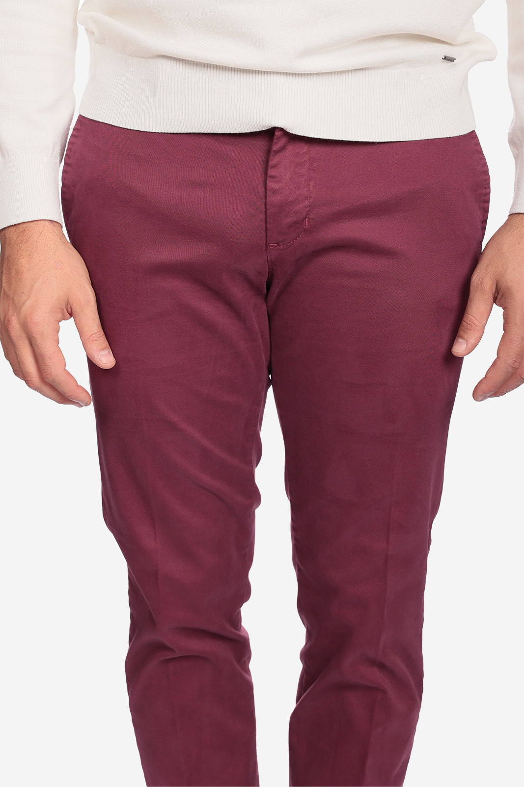 Pantalone in raso di cotone caldo