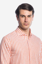 Camicia 100% lino rigata di Positano