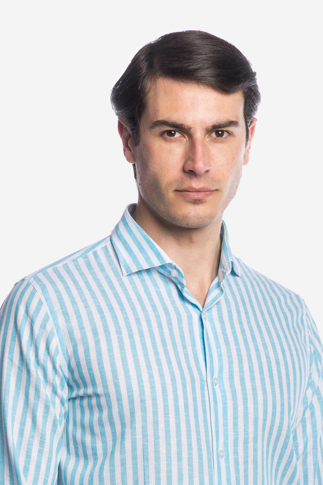 CAMICIA 100% LINO RIGA LARGA