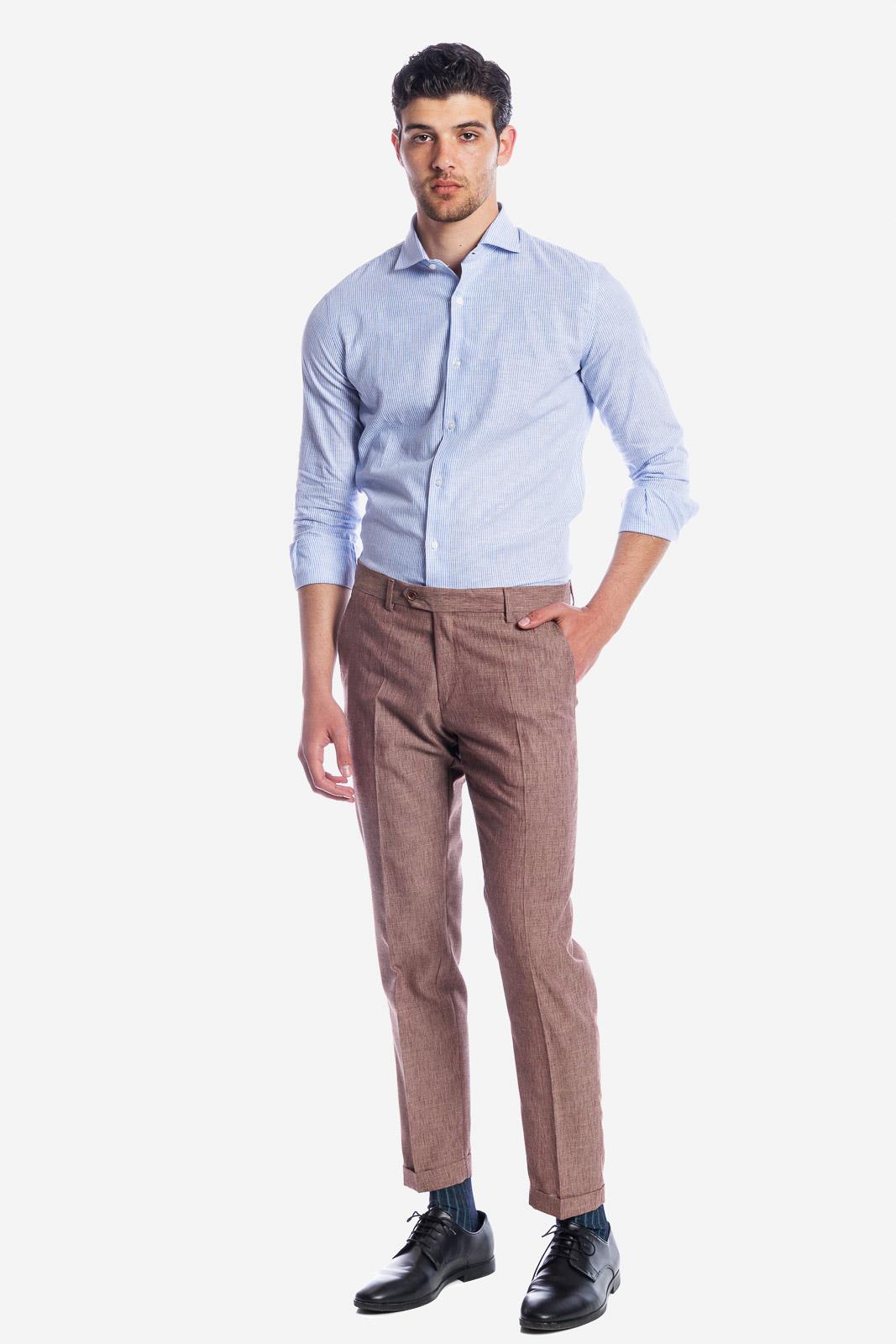 CAMICIA 100% LINO MILLERIGHE