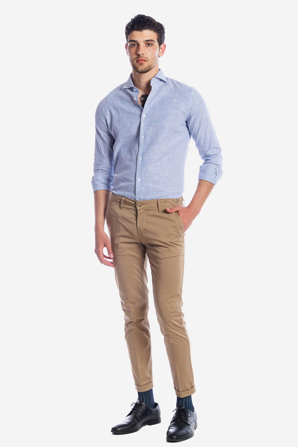 CAMICIA 100% LINO MILLERIGHE