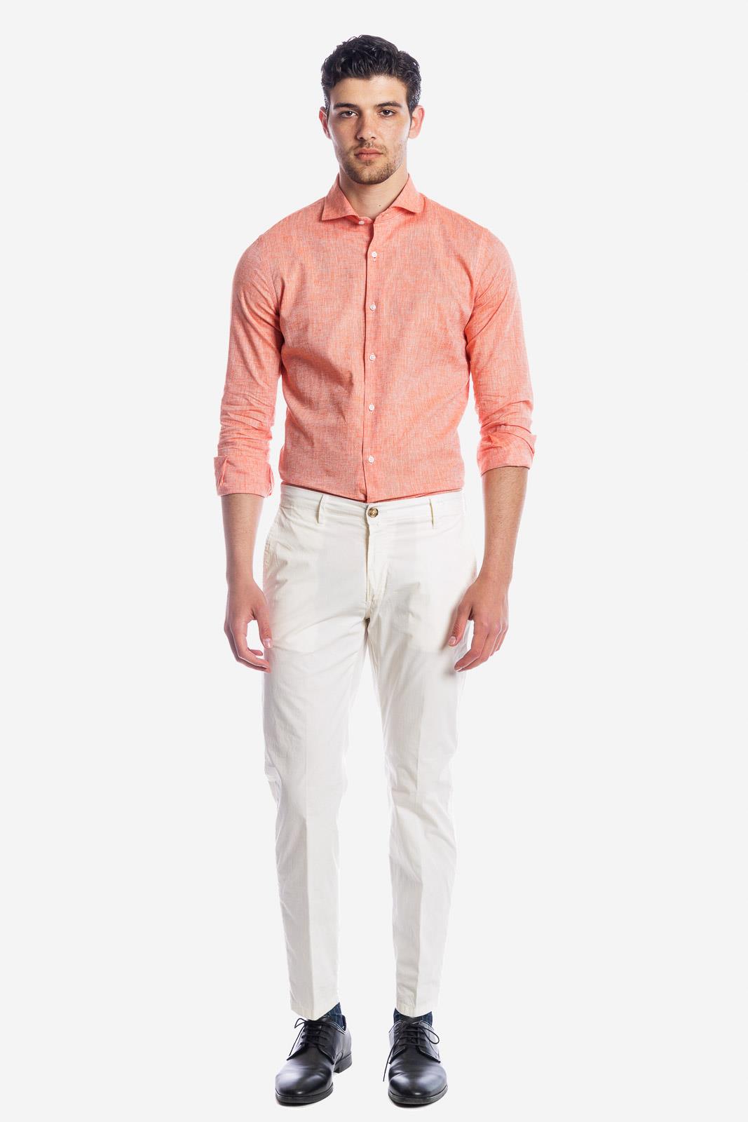 CAMICIA 100% LINO TINTA UNITA