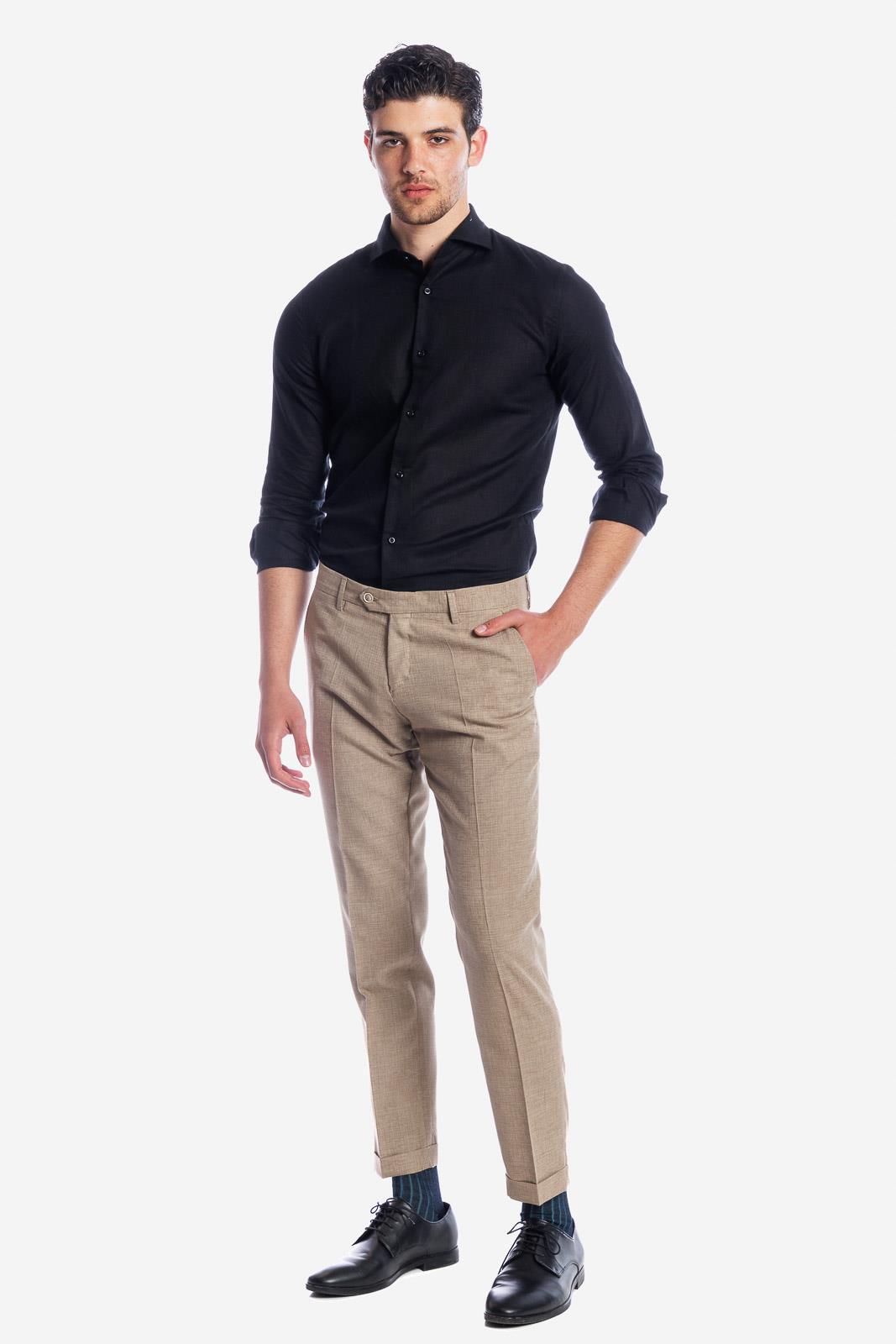 CAMICIA 100% LINO TINTA UNITA