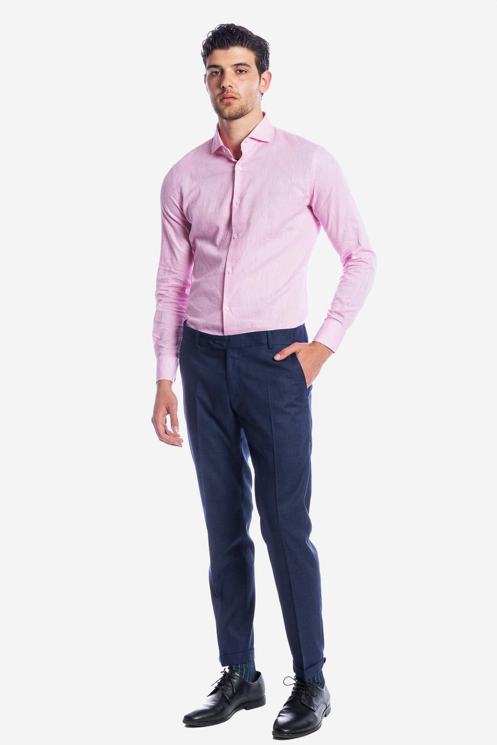 Camicia 100% lino in tinta unita di Sorrento