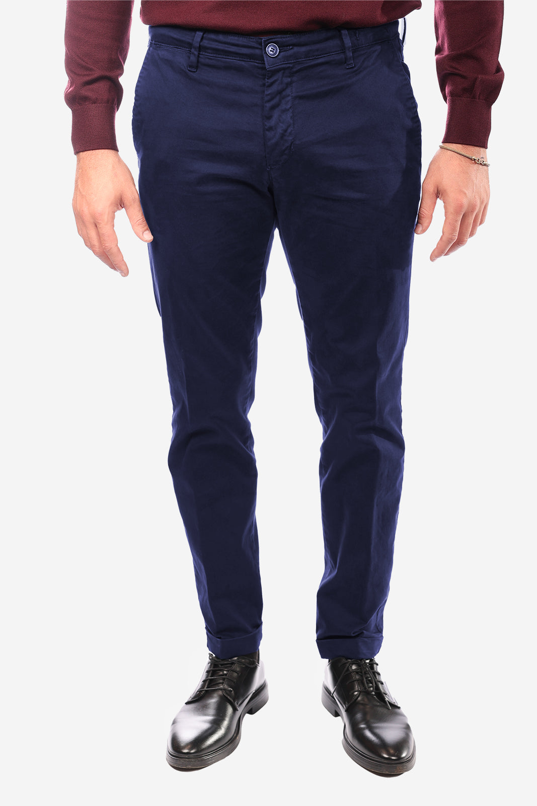 Pantalone in raso di cotone caldo