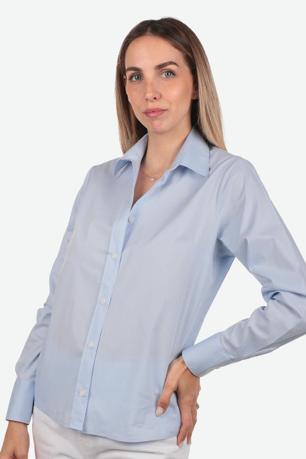 WOMEN'S 100% COTTON EASY-IRON SHIRT