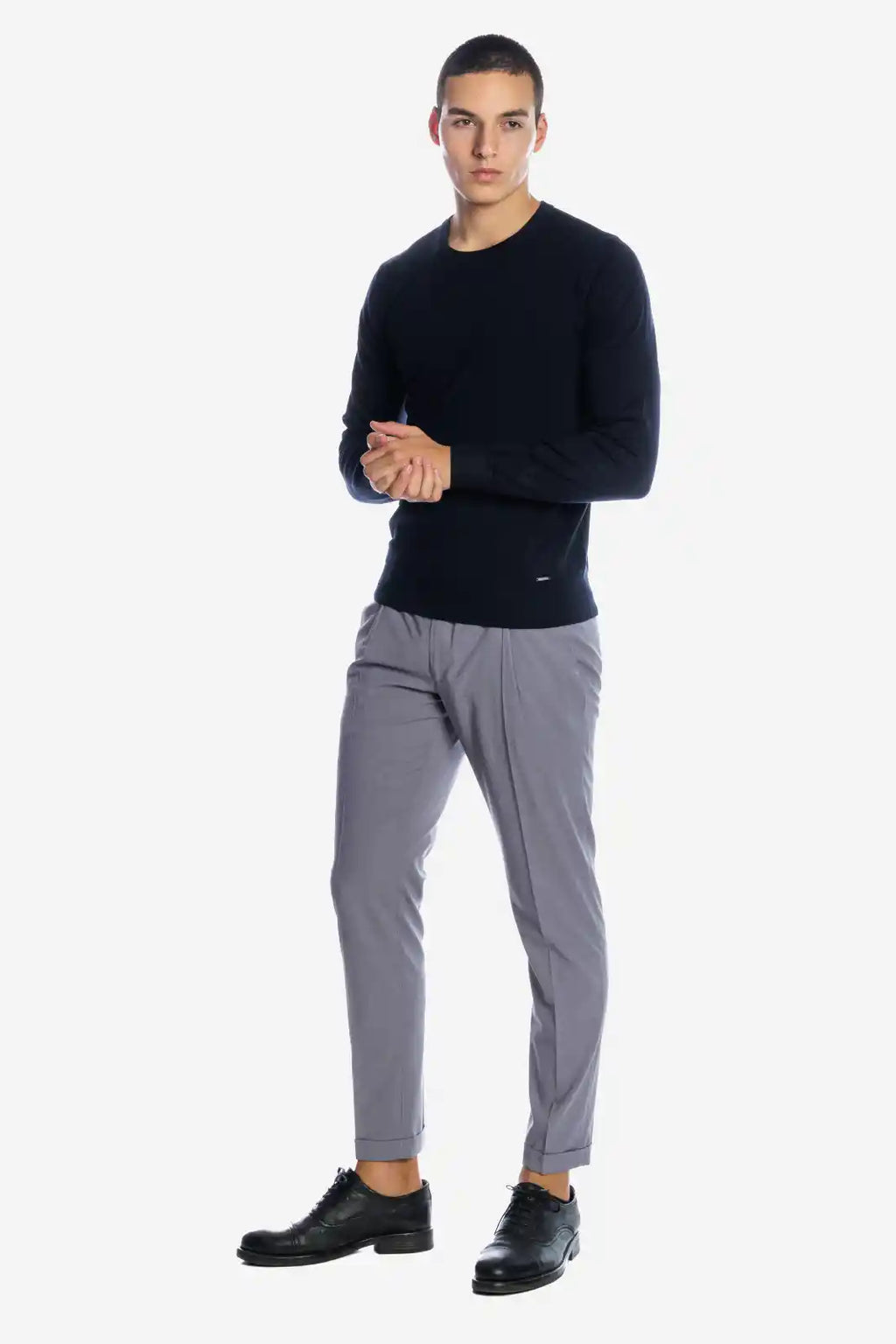 Maglia girocollo in viscosa