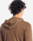 Maglia zip con cappuccio