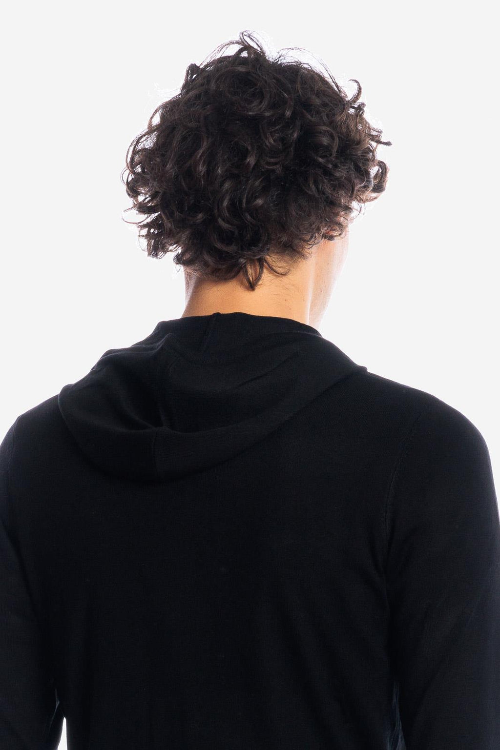 Maglia zip con cappuccio