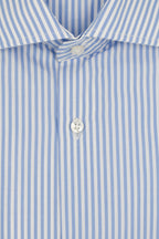 Camicia taglia calibrata 100% cotone riga larga