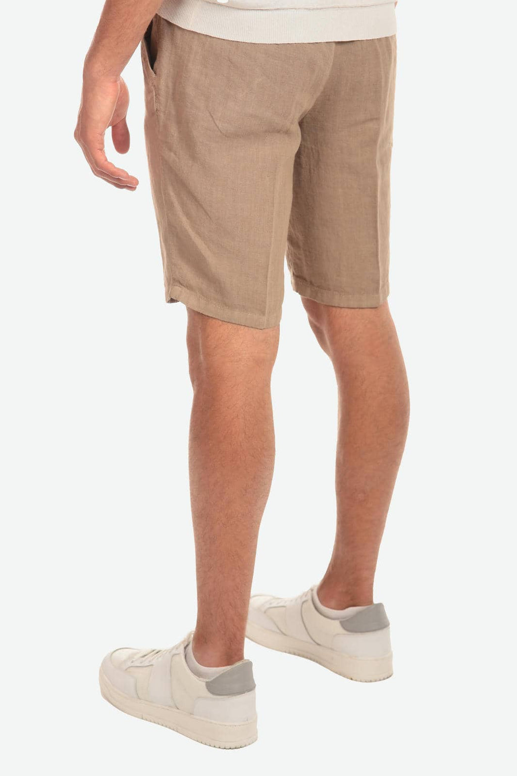 Bermuda in 100% lino con pences