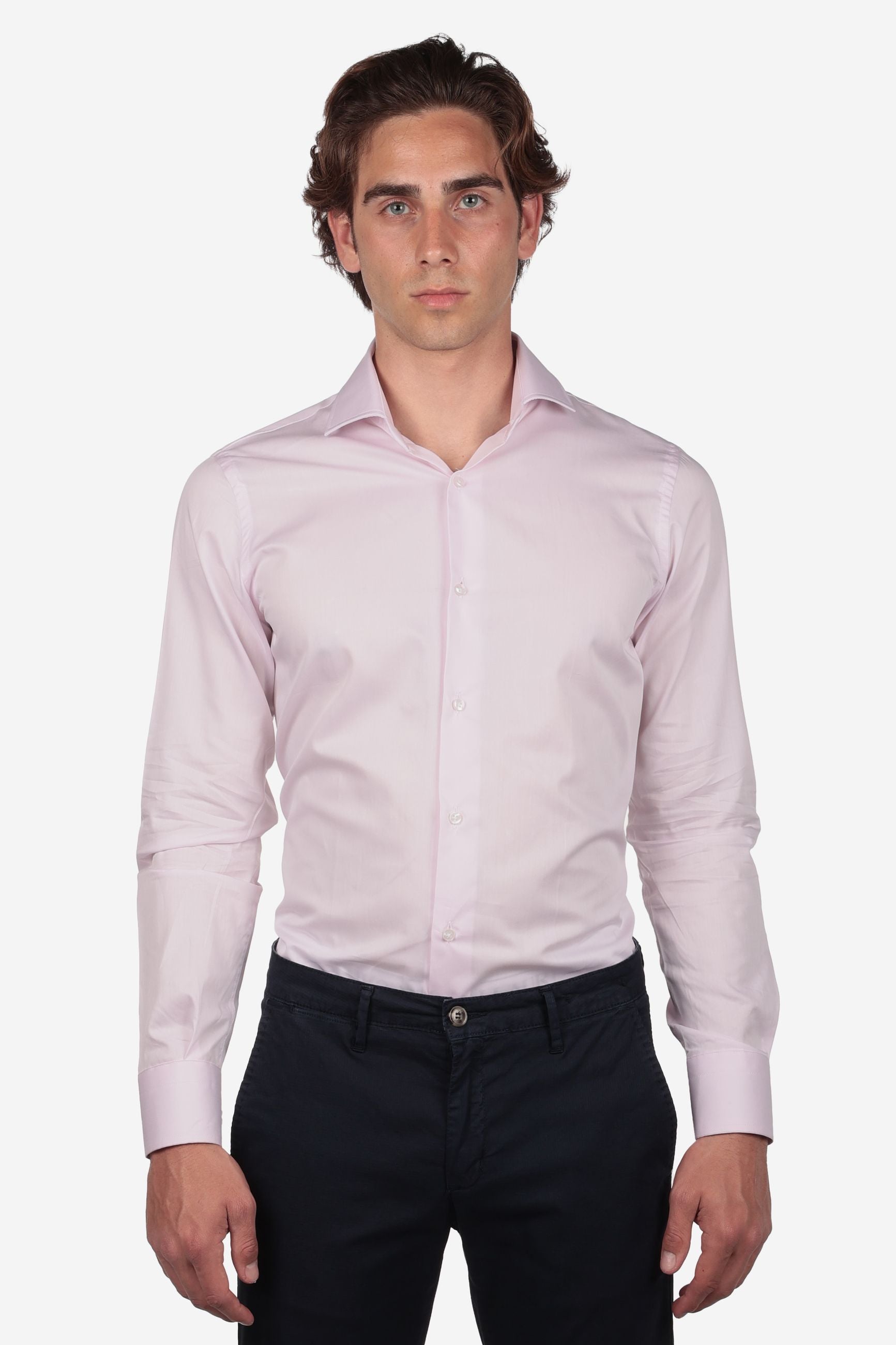 Camicia 100% cotone tinta unita