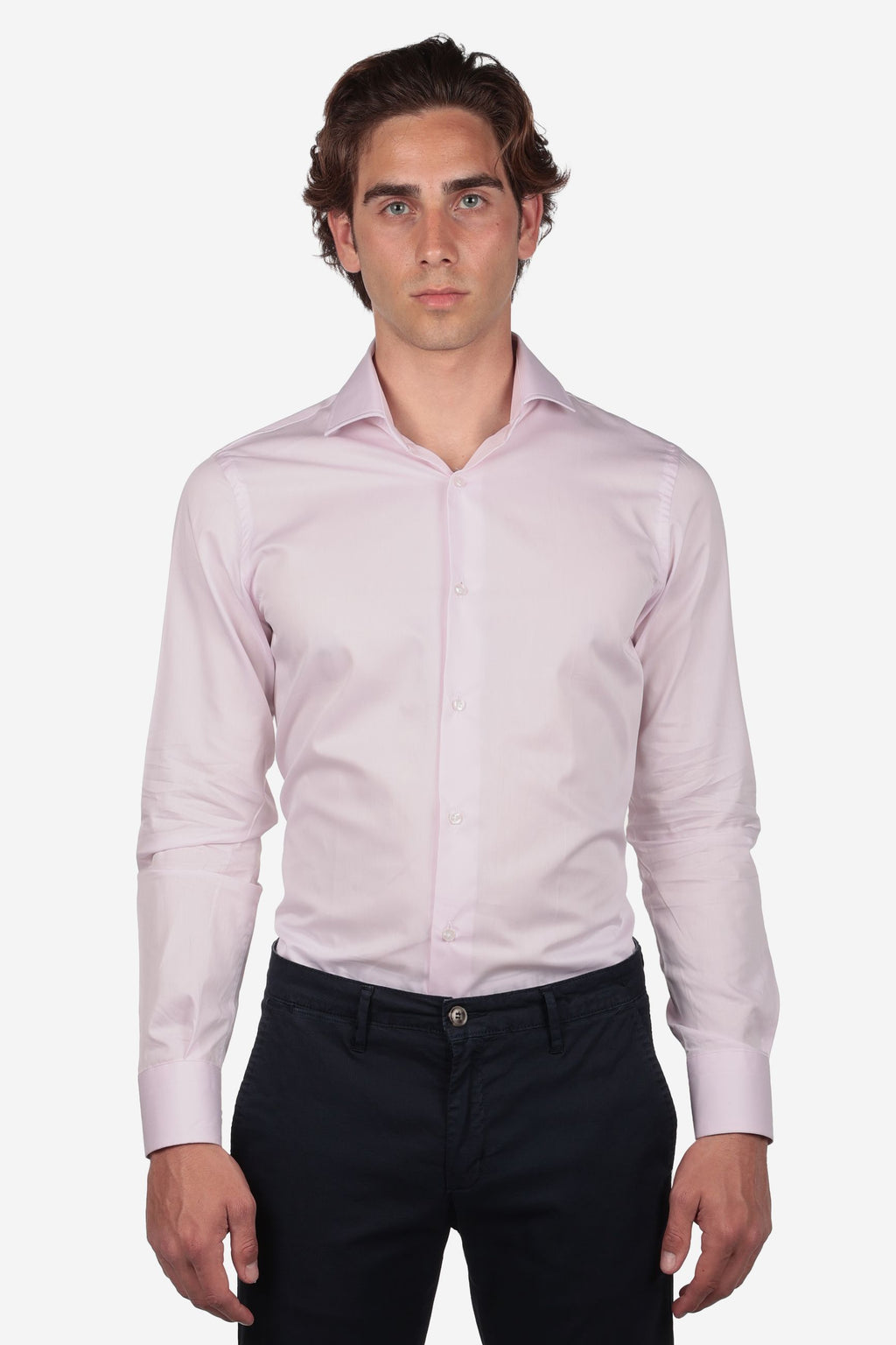 Camicia 100% cotone tinta unita