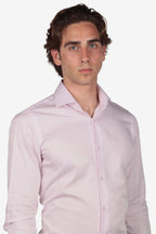 Solid-color cotton shirt