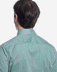 Camicia facile stiro con fantasia doppio-cache