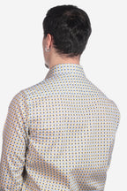 Camicia facile stiro a fantasia 3 fiori
