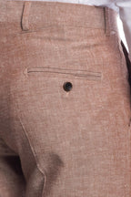 PANTALONE CLASSICO DA ABITO IN LINO