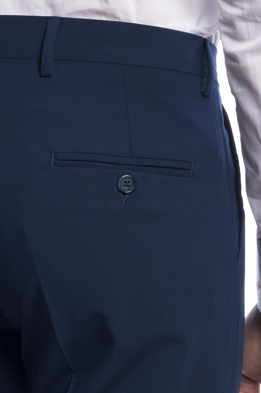 Pantalone classico da abito in fresco lana