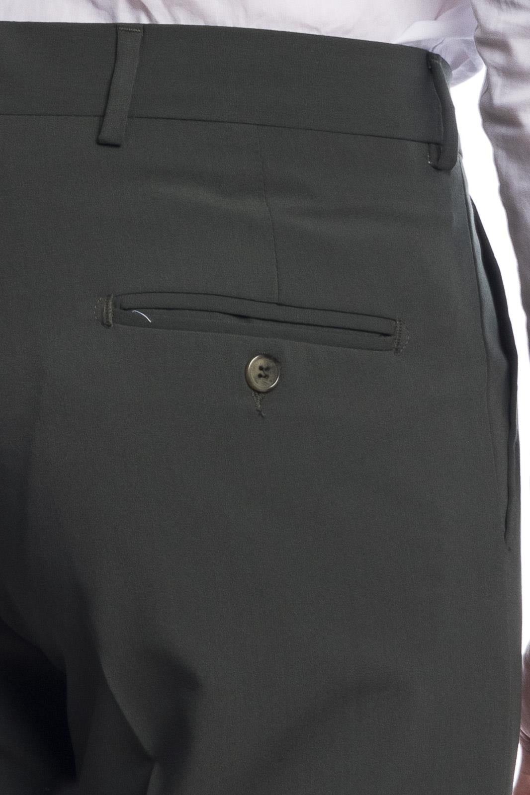 Pantalone classico da abito in fresco lana