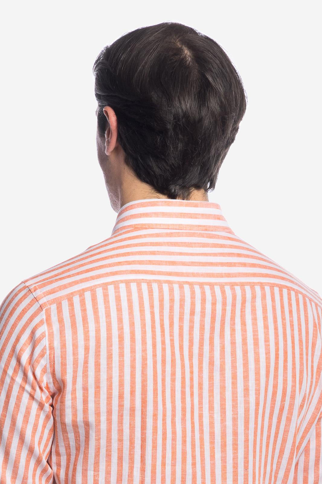Camicia 100% lino rigata di Positano