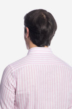Camicia 100% lino rigata di Positano
