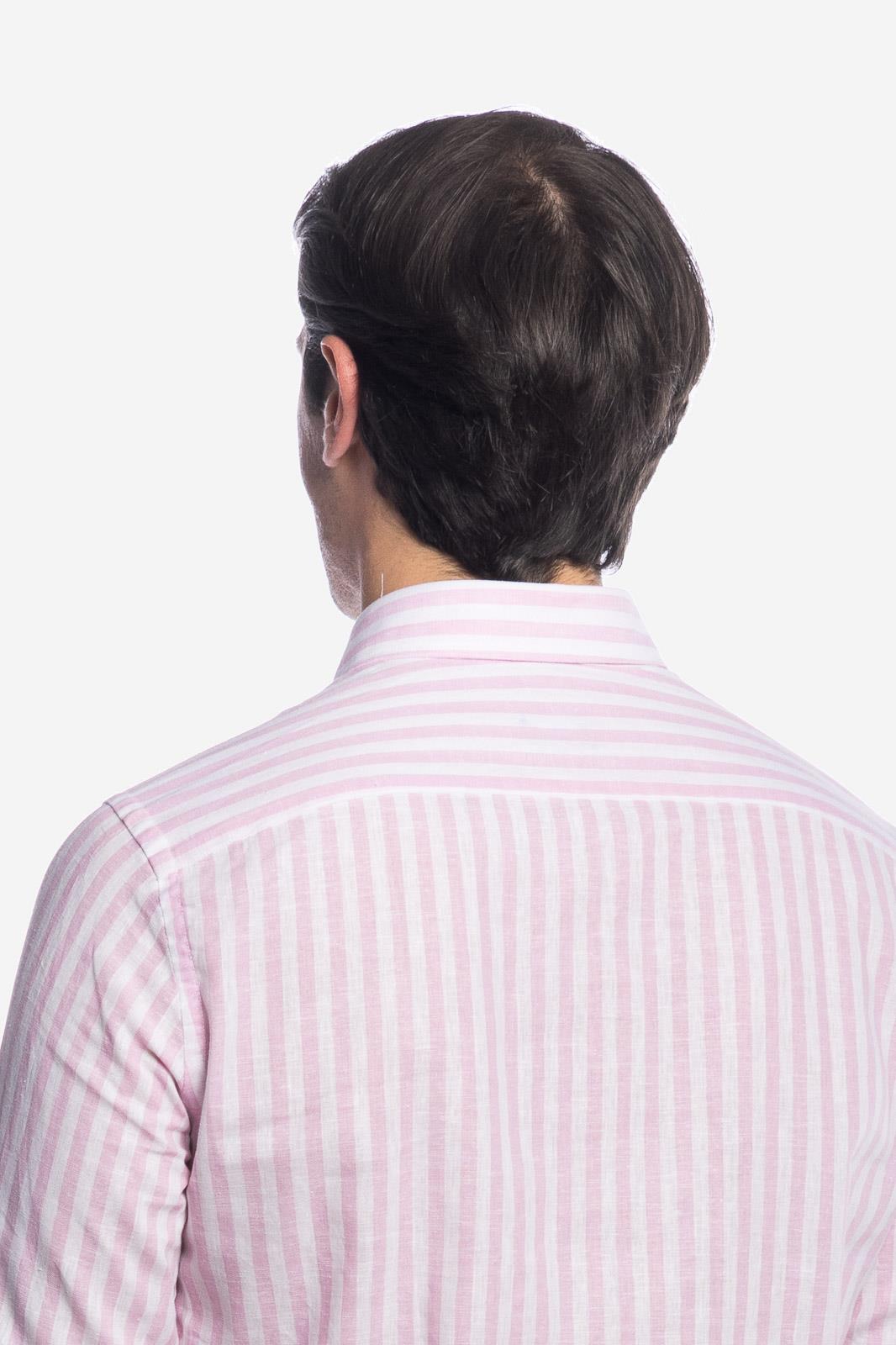 Camicia 100% lino rigata di Positano