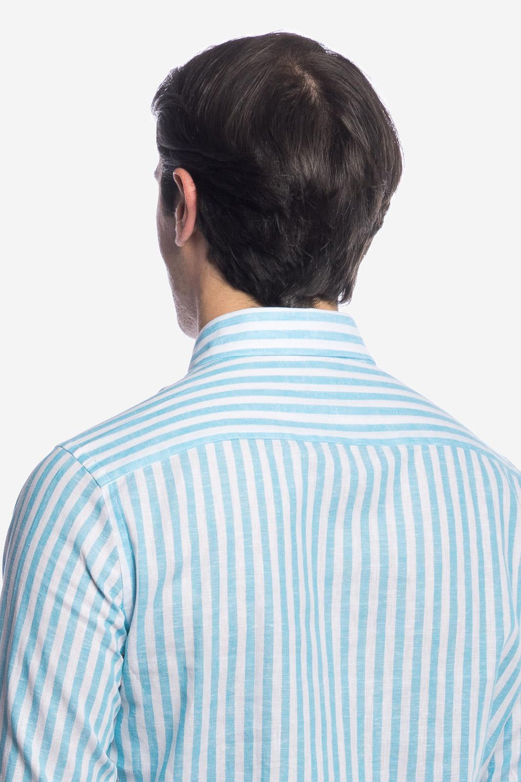 Camicia 100% lino rigata di Positano