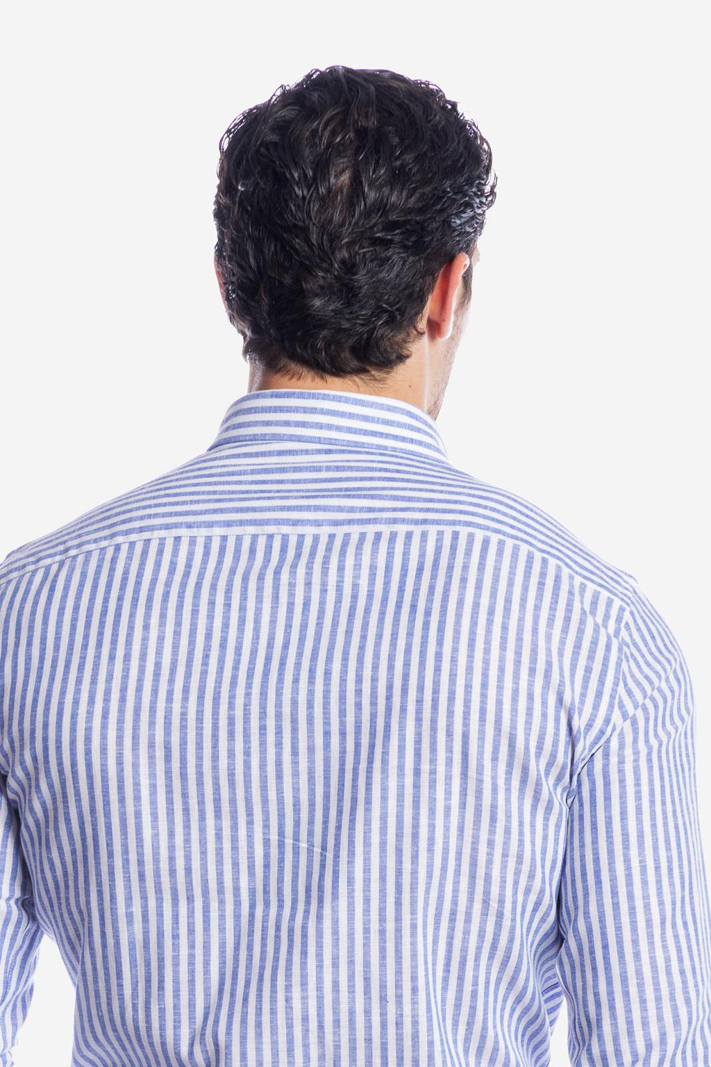 Camicia 100% lino rigata di Positano