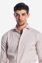 Camicia 100% lino in tinta unita di Sorrento