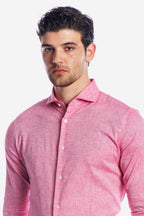 Camicia 100% lino in tinta unita di Sorrento