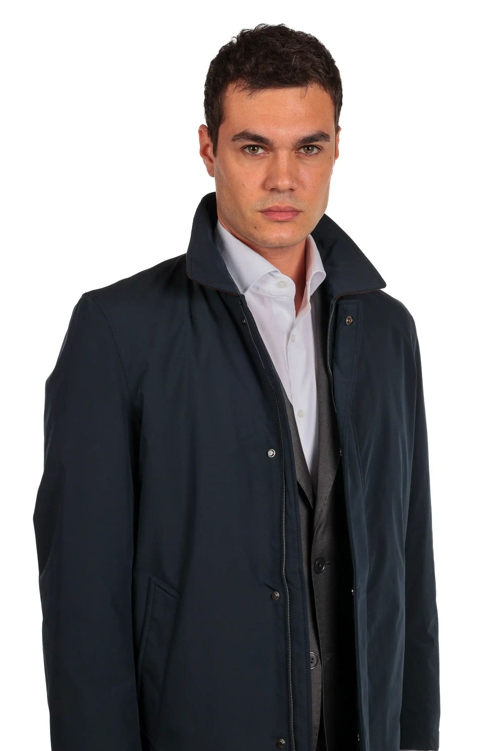 Trench con chiusura zip impermeabile